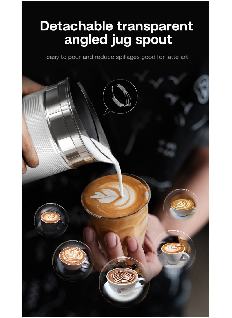 HiBREW - HiBREW Handheld Automatic Hot and Cold Multifunctional for Latte Cappuccino Foam Coffee Electric Milk Frother - Image 1