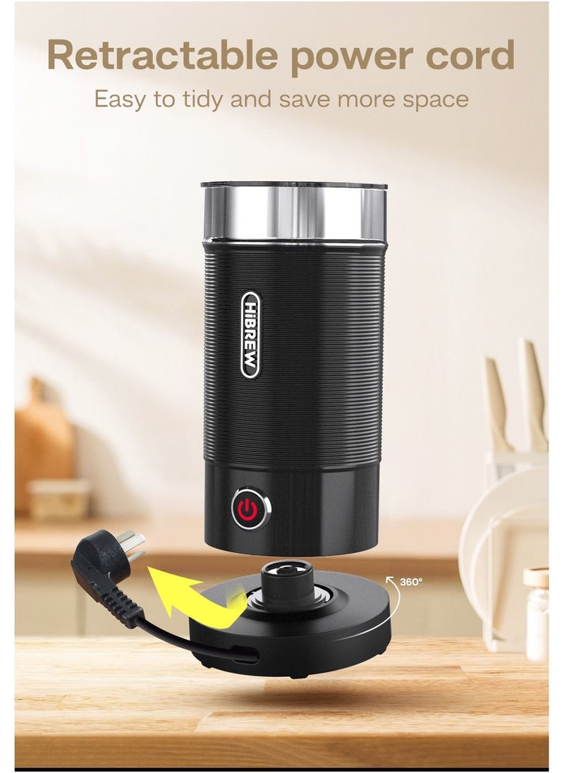 HiBREW - HiBREW Handheld Automatic Hot and Cold Multifunctional for Latte Cappuccino Foam Coffee Electric Milk Frother - Image 1