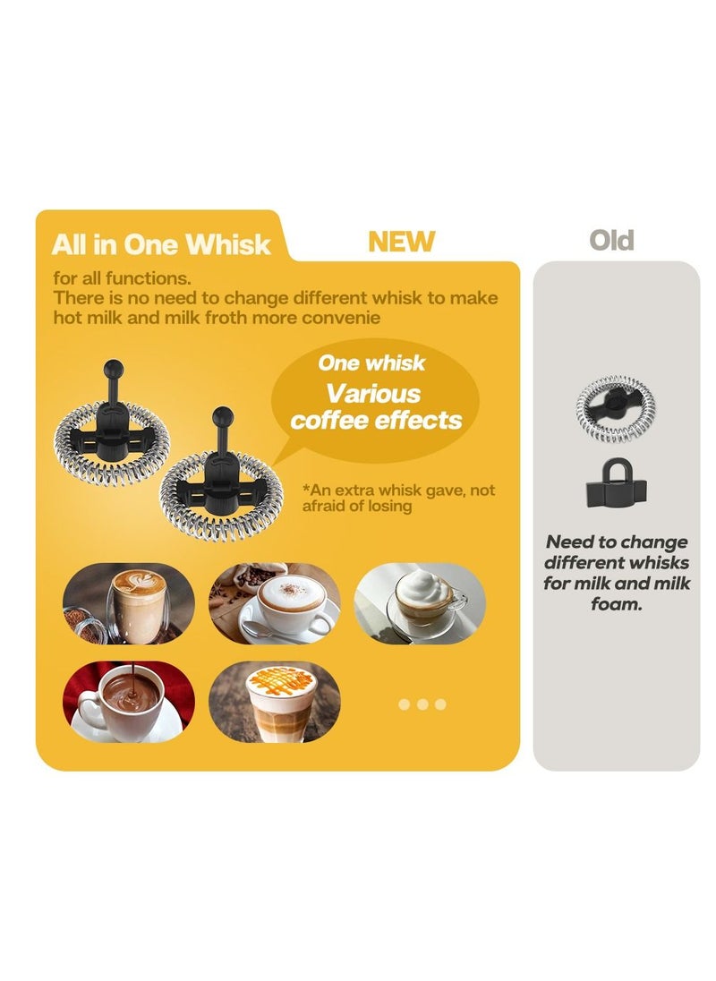 HiBREW - HiBREW Handheld Automatic Hot and Cold Multifunctional for Latte Cappuccino Foam Coffee Electric Milk Frother - Image 1