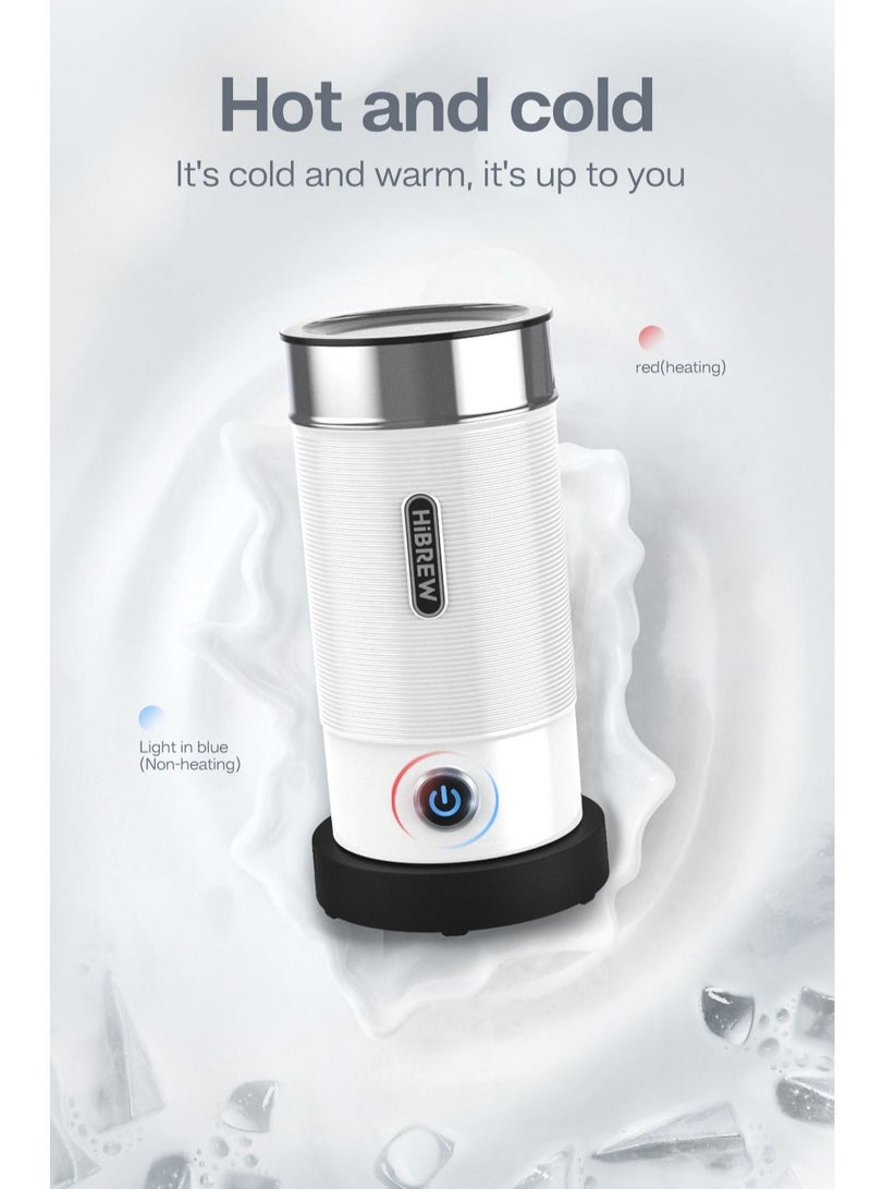 HiBREW Handheld Automatic Hot and Cold Multifunctional for Latte Cappuccino Foam Coffee Electric Milk Frother M1A-WH - Image 4