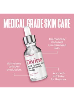 DIVINE DERRIERE Mandelic Acid Facial Serum for Acne Scars, Folliculitis, Aging Skin, Ingrown Hairs, Dark Spots - Mandelic Acid Peel with 40% AHA Liquid Exfoliant, Professional Grade Chemical Peel  - Image 5