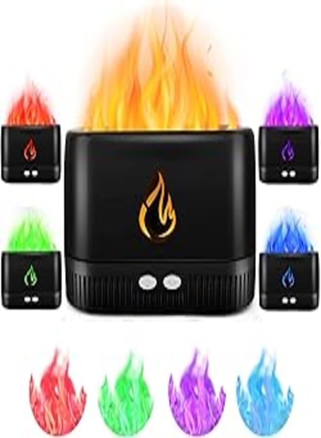 AidA| Aroma Diffuser Essential Oils 230 ml USB Power Supply Humidifier Bedroom Fragrance Oil Diffuser Air Aroma Room Fragrance Electric Fragrance Oil Diffusers 7 LEDs
