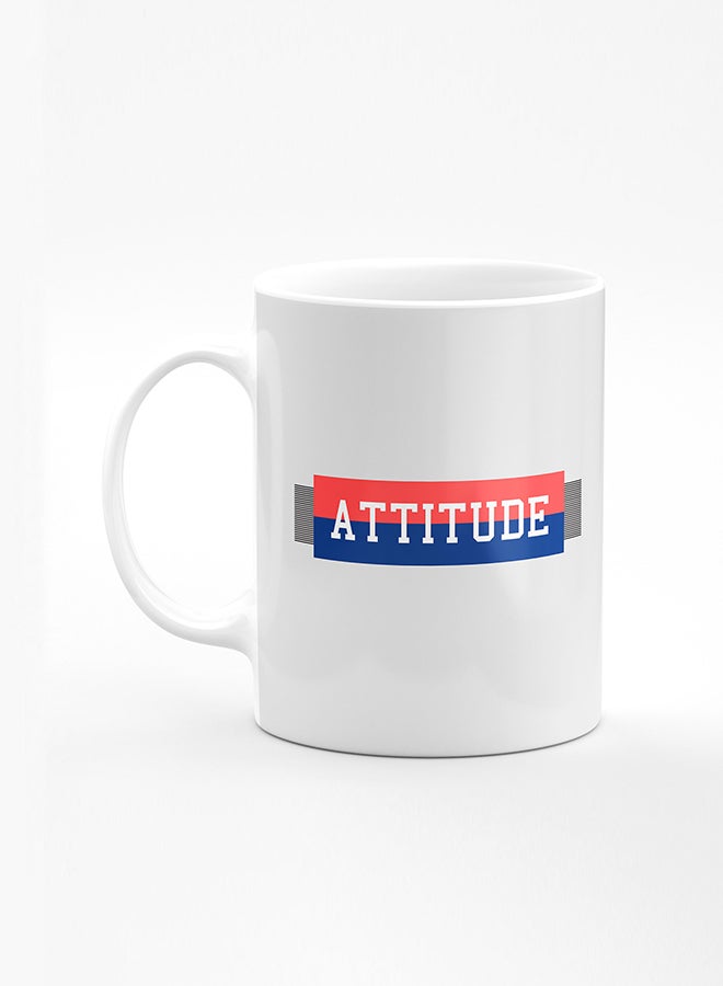 Stylizedd Designer Printed Coffee Mug with Heavy Duty Handle 11oz Ceramic Personalised Gift Mugs Cup [Microwave Safe & Dishwasher Proof] - Attitue - Image 1