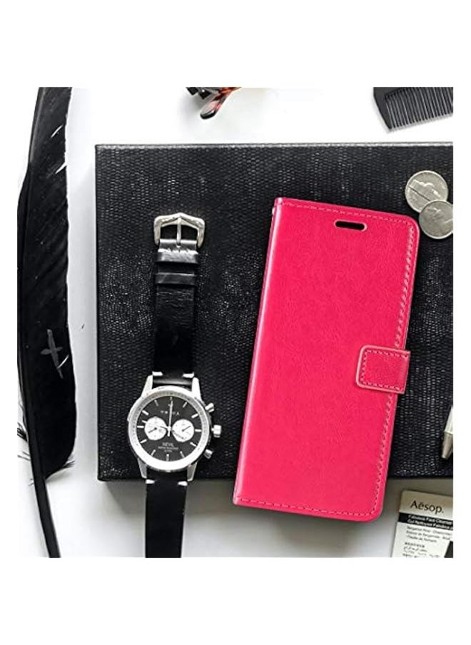 Generic - Huawei Honor X7B 4G Case: Stylish PU Leather Flip Cover for Huawei Honor Play 8T 5G (6.8”) - Rose, Card Holder & Kickstand Included - Image 1