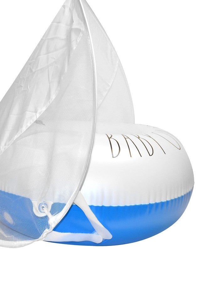 Coconut Float Rae Dunn x CocoNut Float Toddler Float with Canopy - Baby On Board Theme - Child Sized Inflatable Raft & Durable Water Toy - Stable Ride-On for Summer Parties & Swim Events - Image 3