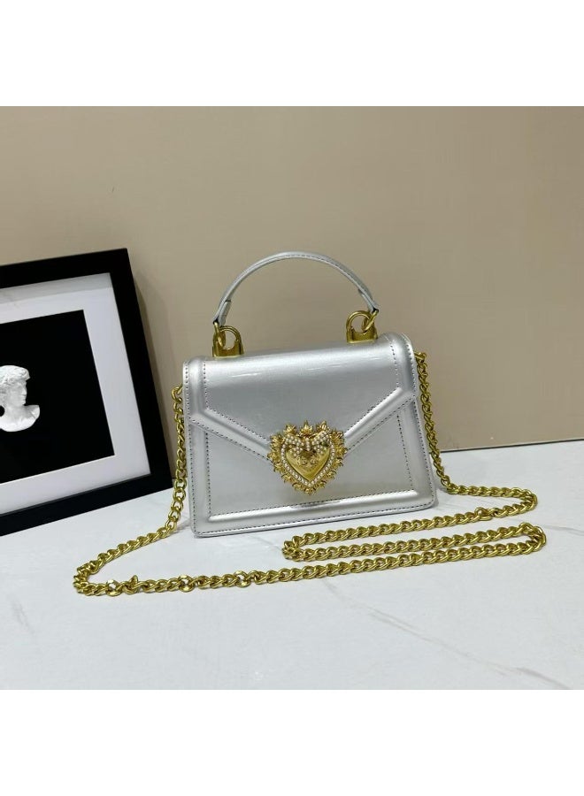 D&G Silver Devotion Small Top Handle Bag