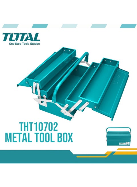 3 Leyar Metal Tool Box Organizer - Durable Garage Tool Case, 404x200x205mm - Ideal for Home, Company and Workshop