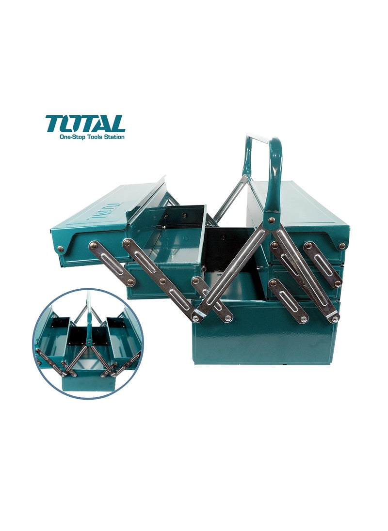 3 Leyar Metal Tool Box Organizer - Durable Garage Tool Case, 404x200x205mm - Ideal for Home, Company and Workshop