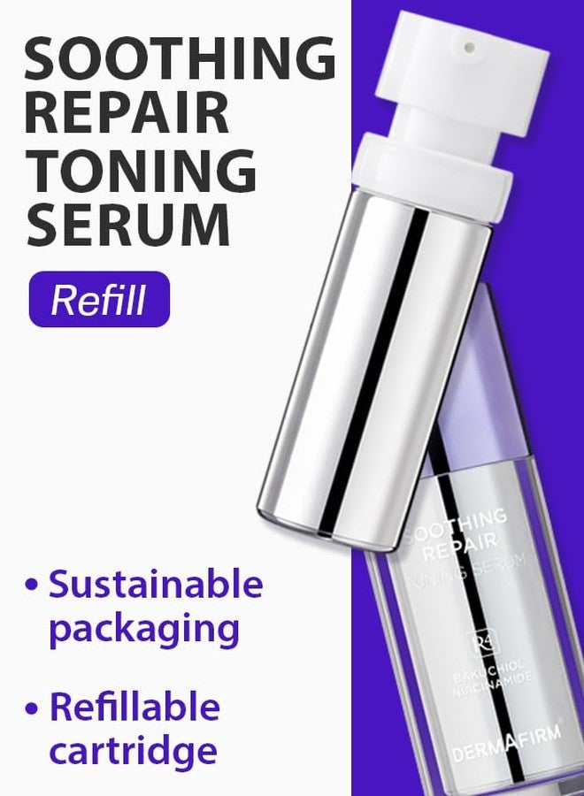 Dermafirm [إعادة تعبئة] سيروم ديرمافيرم المهدئ والمصل التصحيحي R4 - سيروم وجه كوري يحتوي على باكوتشيول، ريتينول، نياسيناميد وببتيد لمكافحة التجاعيد - مهدئ، مرطب وتصحيحي - خالي من البارابين، خالي من التجارب على الحيوانات، 1.01 أونصة سائلة - Image 2