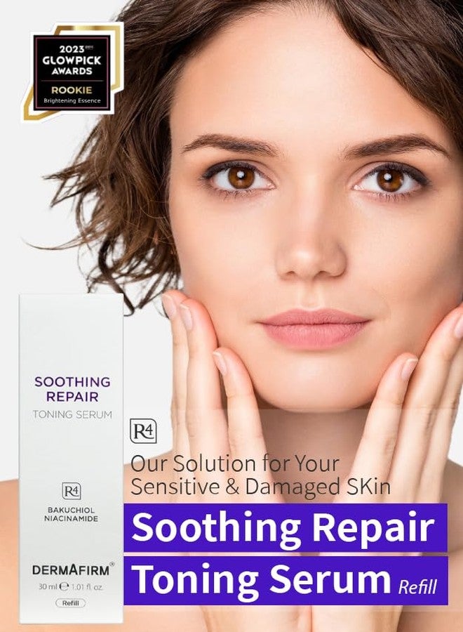 Dermafirm [إعادة تعبئة] سيروم ديرمافيرم المهدئ والمصل التصحيحي R4 - سيروم وجه كوري يحتوي على باكوتشيول، ريتينول، نياسيناميد وببتيد لمكافحة التجاعيد - مهدئ، مرطب وتصحيحي - خالي من البارابين، خالي من التجارب على الحيوانات، 1.01 أونصة سائلة - Image 4