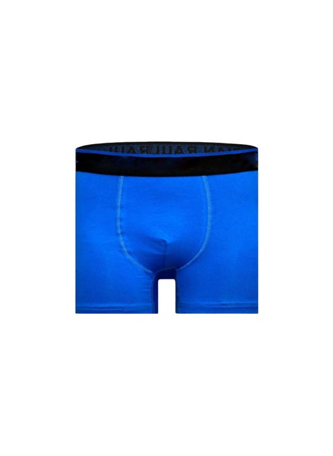 Men's Boxer Briefs - Pack of 2 (Olive & Blue) - Soft Cotton Stretch Underwear