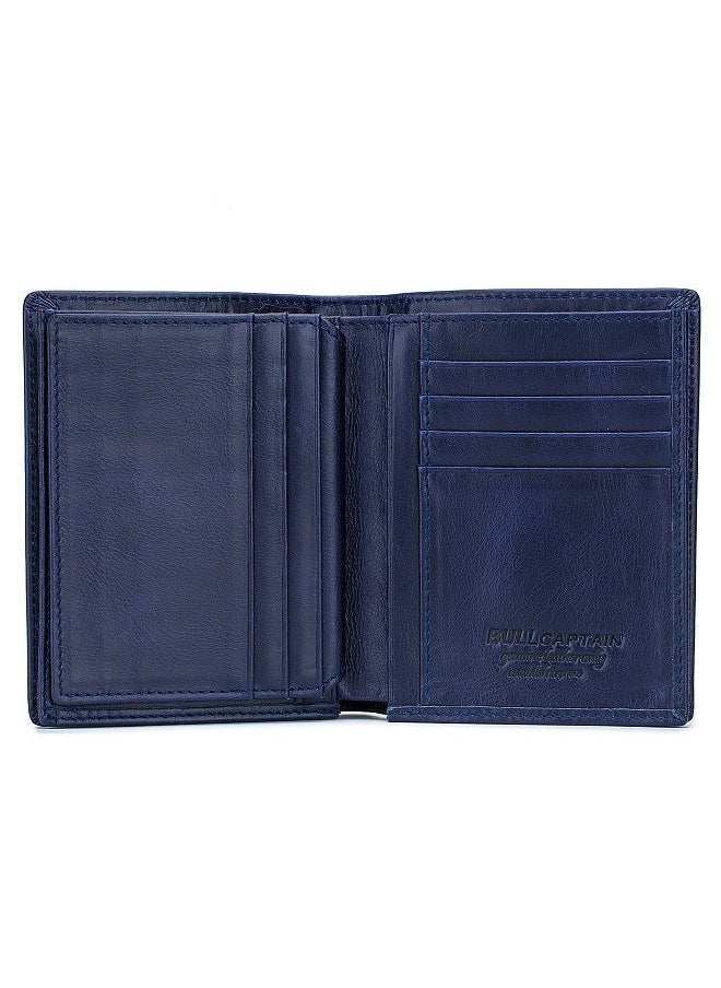 BULLCAPTAIN - Leather Wallet Large Capacity Wallet Credit Card Holder for Men with 15 Card Slots - Image 1