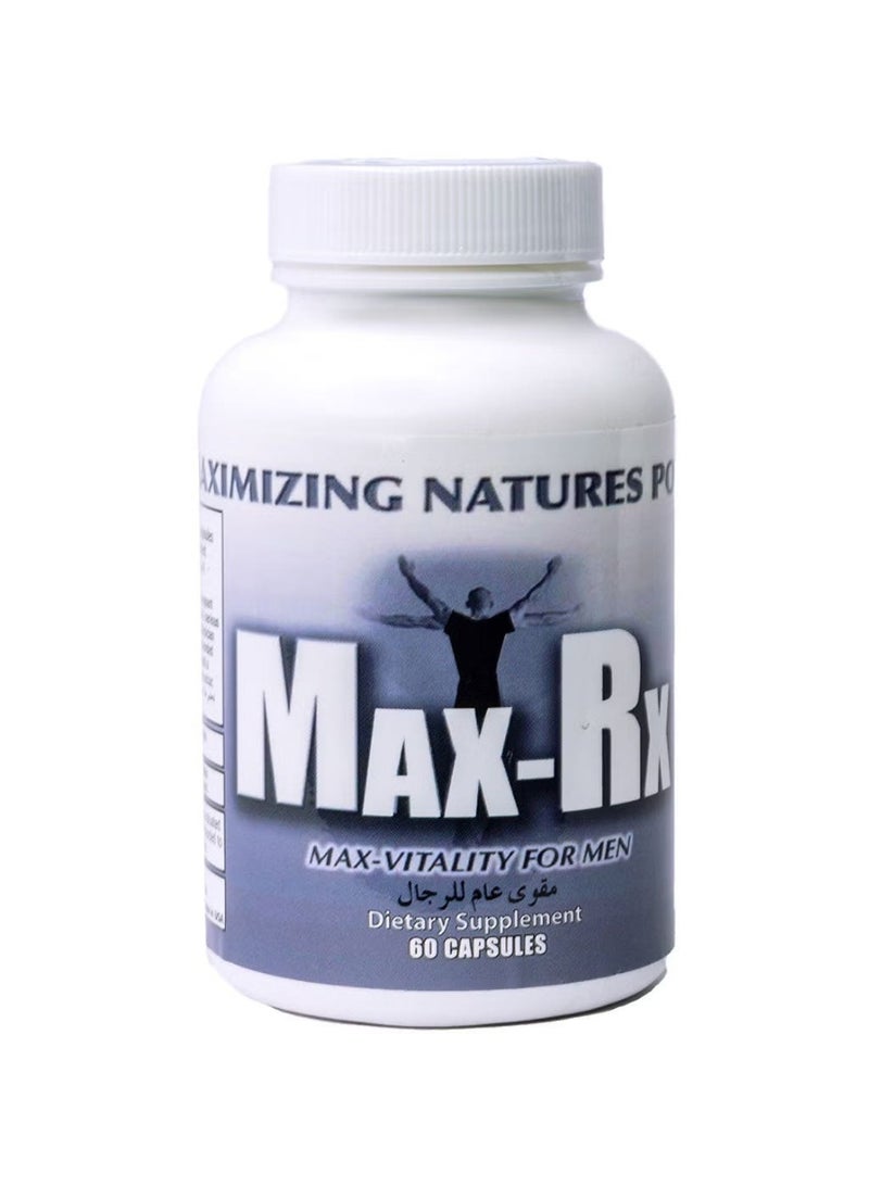 كبسولات Max-RX Max Vitality للرجال (عبوة 60 كبسولة)