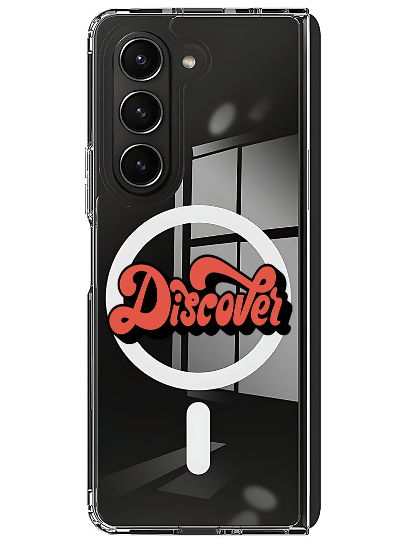 Theodor Magnetic Case for Samsung Galaxy Z Fold 6 Compatible with MagSafe Wireless Charging, Shockproof Phone Bumper Cover Discover-01 - Image 1