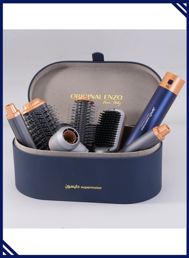 إنزو جهاز تصفيف الشعر الكهربائي ENZO EN-4133 6 في 1 – لفرد وتجعيد الشعر، فرشاة هوائية ساخنة ومجفف بخطوة واحدة بتقنية الأيونات لتصفيف احترافي في المنزل - Image 4