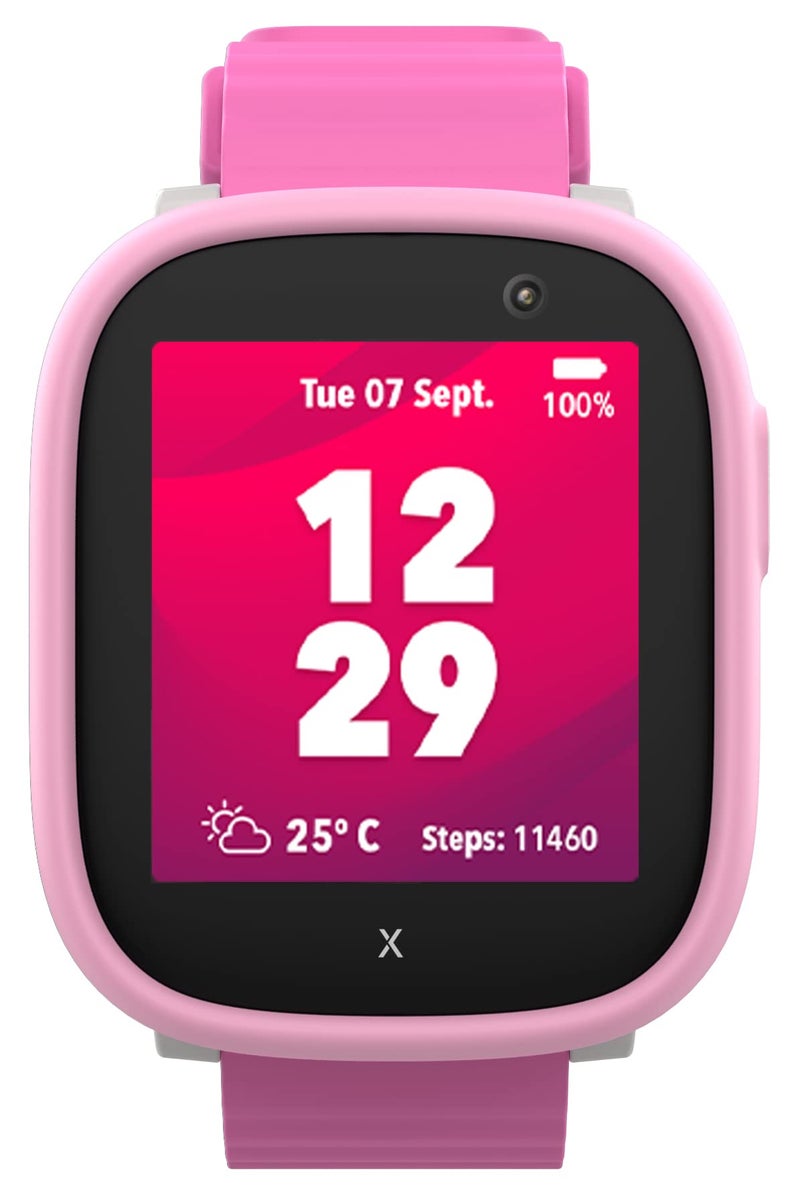 XPLORA X6 Play - Watch Phone for Children (4G) - Calls, Messages, Kids School Mode, SOS Function, GPS Location, Camera and Pedometer – (Subscription Required) (Pink) - Image 2