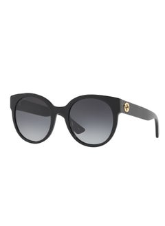 GUCCI Gucci Men Black Panto Sunglasses with Grey lenses GG0035SN-001  - Image 1