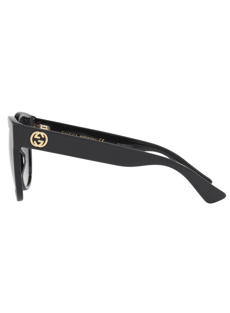 Gucci Men Black Panto Sunglasses with Grey lenses GG0035SN-001 54mm - Image 3