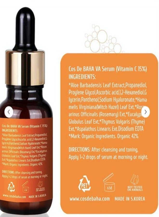 Cos De BAHA Cos De BAHA Vitamin C 15% Ascorbic Acid Serum, 30ml  - Image 3