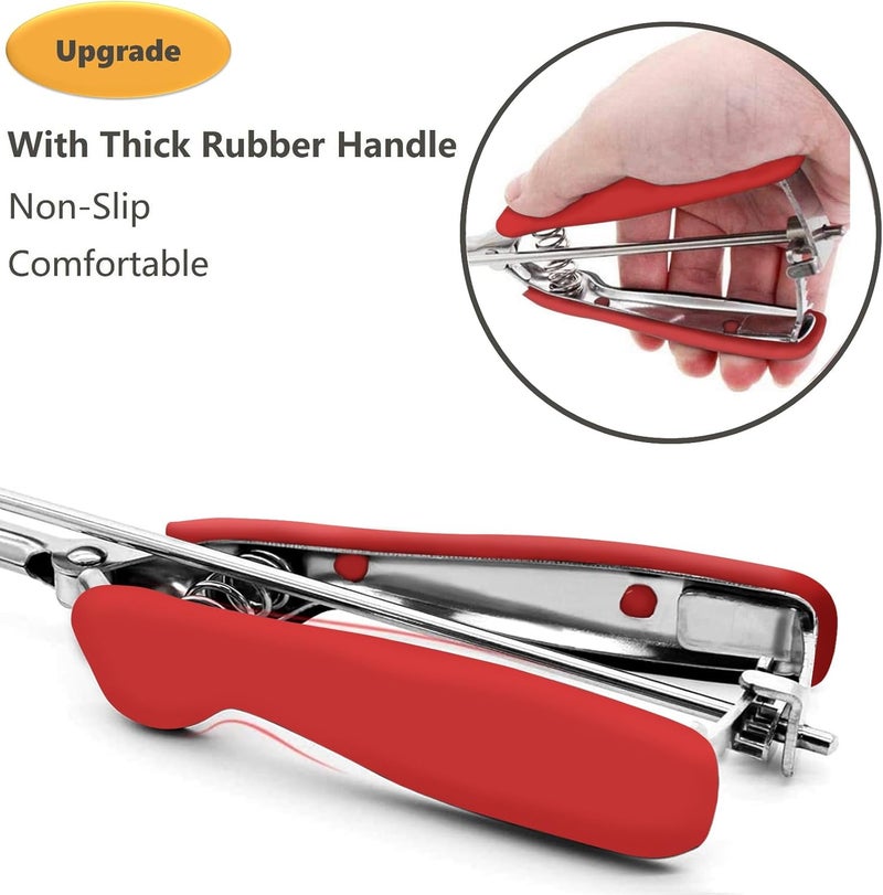 LLESCA Cookie Scoop Set, 3Pcs Ice Cream Scoop, Cookie Scoops for Baking Set of 3, 18/8 Stainless Steel Cookie Scooper for Baking, Ice Cream Scooper with Trigger Release, Red Soft Grip Cookie Dough Scoop - Image 3
