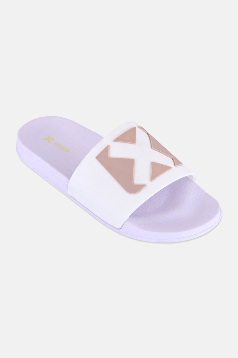 Xti Kids Boy Slip On Slides, White - Image 1