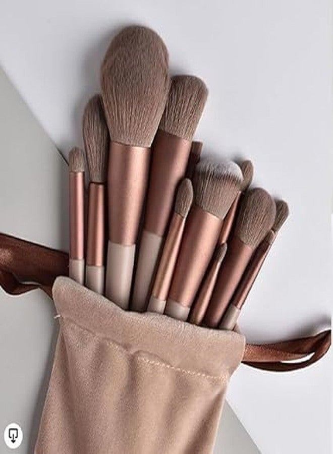 VishBin 13 Pcs Makeup Brushes Set with Travel Storage Box - Professional Face, Eye, Blending, Powder, Concealer, Highlighter Brush Kit - Soft Nylon Hair - Image 1