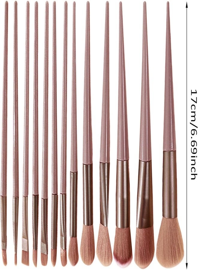 VishBin 13 Pcs Makeup Brushes Set with Travel Storage Box - Professional Face, Eye, Blending, Powder, Concealer, Highlighter Brush Kit - Soft Nylon Hair - Image 2