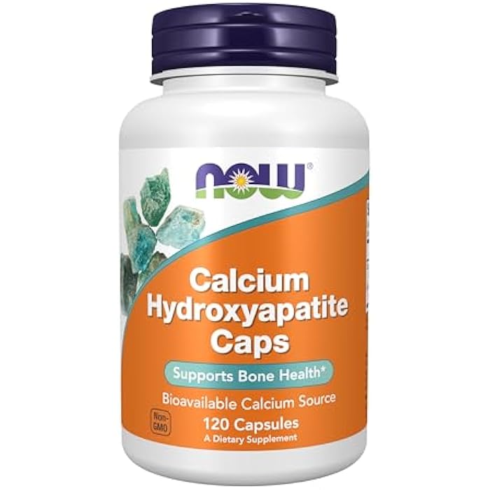now Supplements, Calcium Hydroxyapatite Caps, Supports Bone Health*, 120 Capsules - Image 1
