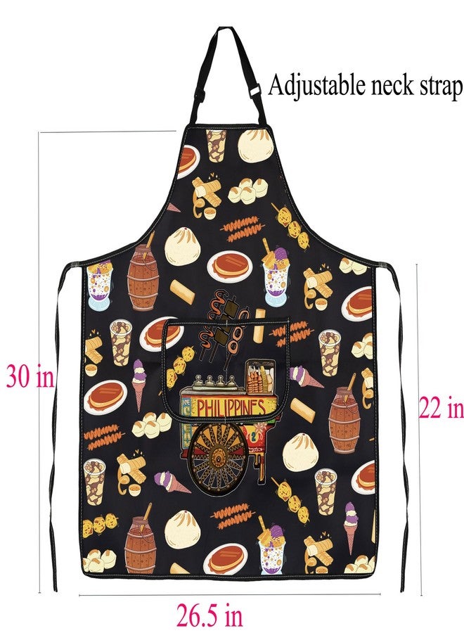BNQL Filipino Food Apron Gift Philippines Gift Philippines Food Kitchen Apron Filipino Culture Food Apron Philippines Chef Apron - Image 2