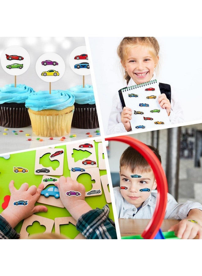 Junkin 500 Pcs Race Car Stickers for Kids Sports Car Transportation Vehicle Stickers for Boys Toddler Teens Vehicle Themed Party Favors Teacher Reward Educational Toy Art Craft Activities - Image 5