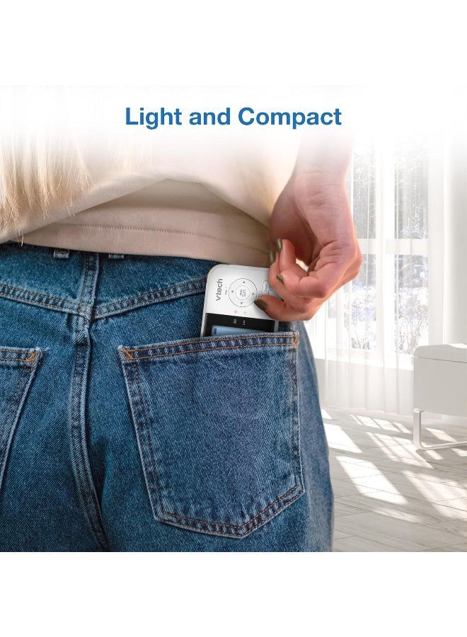 VTech VM819-2 Baby Monitor, 2.8â€ Screen, 2 Cameras, 1000ft Range, Night Vision, 2-Way Audio, Temperature Sensor, Lullabies, Secured Transmission No WiFi - Image 5