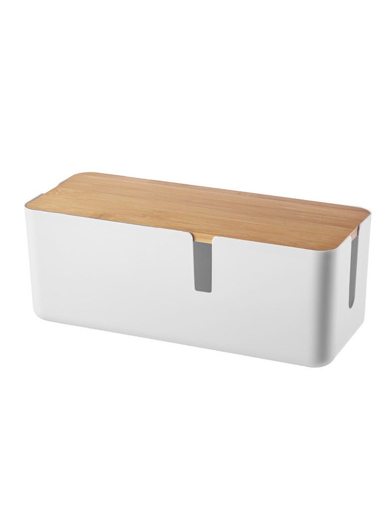 general Cable Management Box Cover Router Plug Board Wire Storage Socket Wire Box Organizer Plug Cable Organizer Storage Box - Image 1