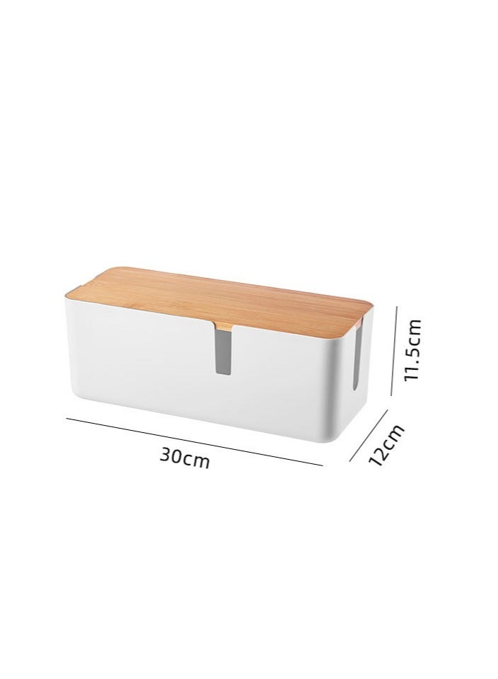 general Cable Management Box Cover Router Plug Board Wire Storage Socket Wire Box Organizer Plug Cable Organizer Storage Box - Image 4