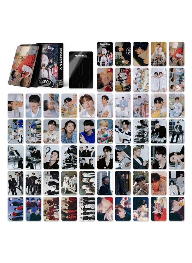 NIBEMINENT 92 Pcs Kpop  MONSTA X Lomo Cards Card For Fans Collection Gifts - Image 2