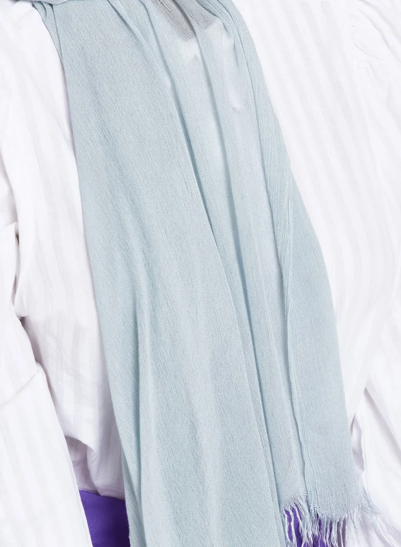 ELLA Solid Frayed Edge Long Scarf