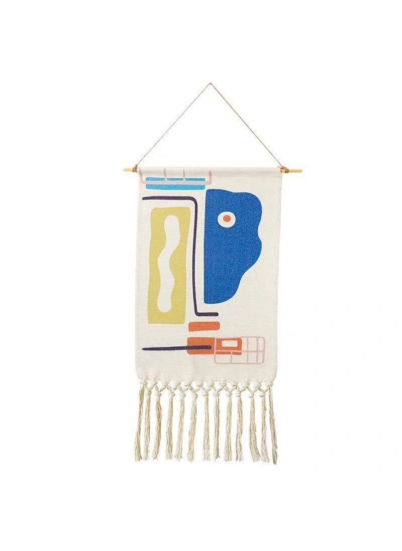 Bluejw Bohemian Wall Hanging Tapestry With Tassel Wall Decoration Of Living Room And Bedroom  - Image 1