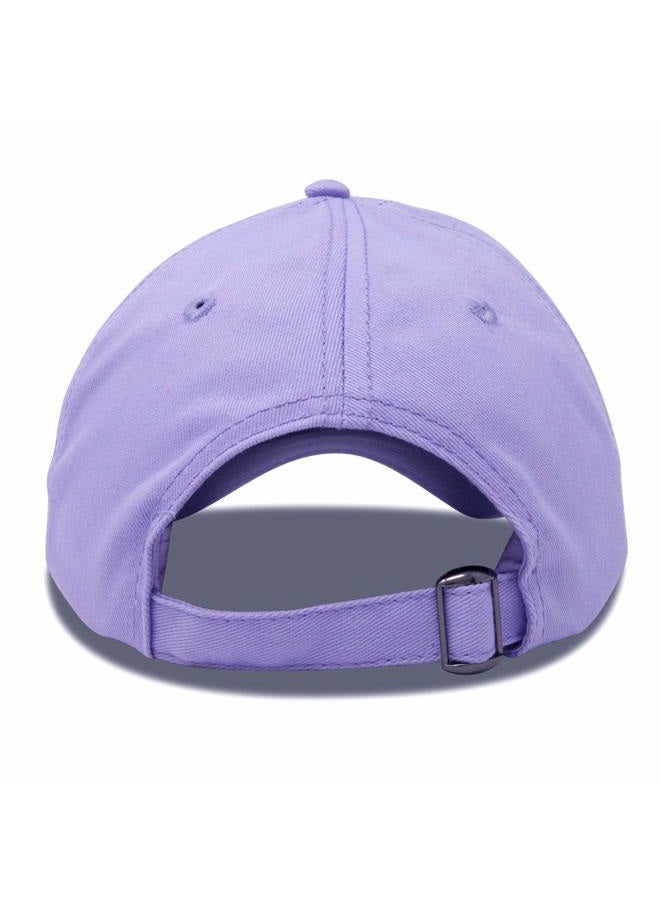 DALIX Exotic Blue Butterfly Hat Womens Gift Embroidered Girls Cap in Lavender - Image 3
