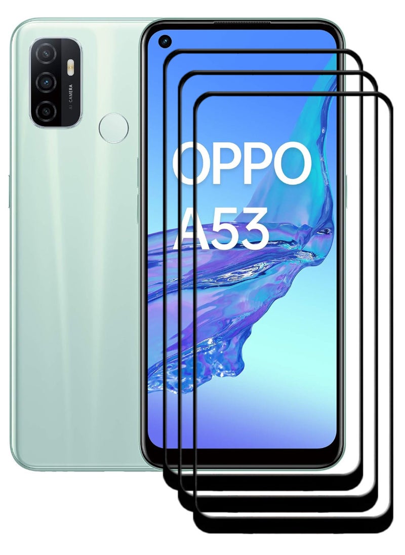 ACLIX 3 Pieces Antistatic ESD Dustproof Premium Quality High Definition Tempered Glass Screen Protector Designed For Oppo A53 - Image 1