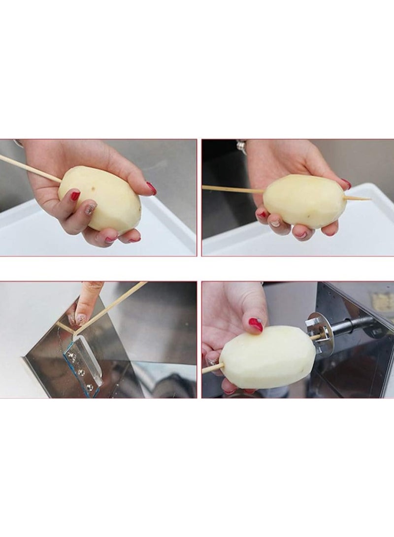 Hometec Tornado Potato Cutter, Spiral Potato Cutter, Kurukuru, Festival Stalls, Parties, Home and Commercial Use, Making Delicious Tornado Potatoes - Image 3