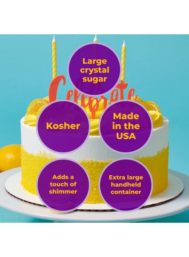 DecoPac Sanding Sugar | Sparkling Gold Edible Sugar Sprinkles | 33oz | Edible Sanding Sugar in Handheld Container | Made In USA | Sugar Sprinkle Mix For Cakes, Cupcakes, Cookies, Extra Large Pack | 33 Ounce - Sparkling Gold - Image 3