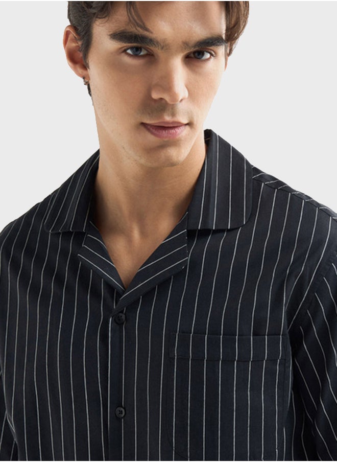 FAV Regular Fit Striped Shirt  - Image 3