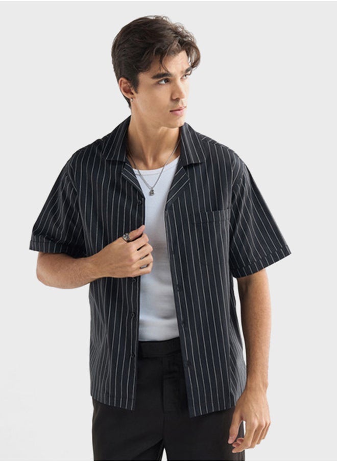 FAV Regular Fit Striped Shirt  - Image 1