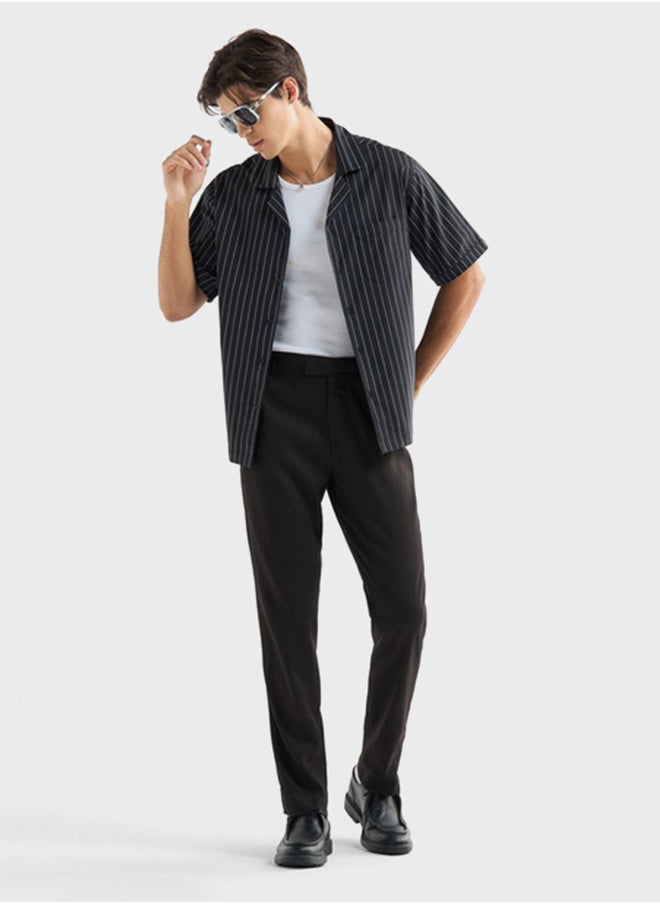 FAV Regular Fit Striped Shirt  - Image 4