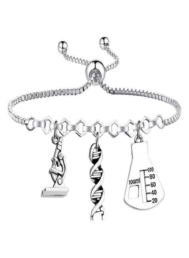 Lywjyb Birdgot Biology Chemistry Gift Atom Microscope Charms Chemistry Jewelry Science Tech Gift (biology br card) - Image 2