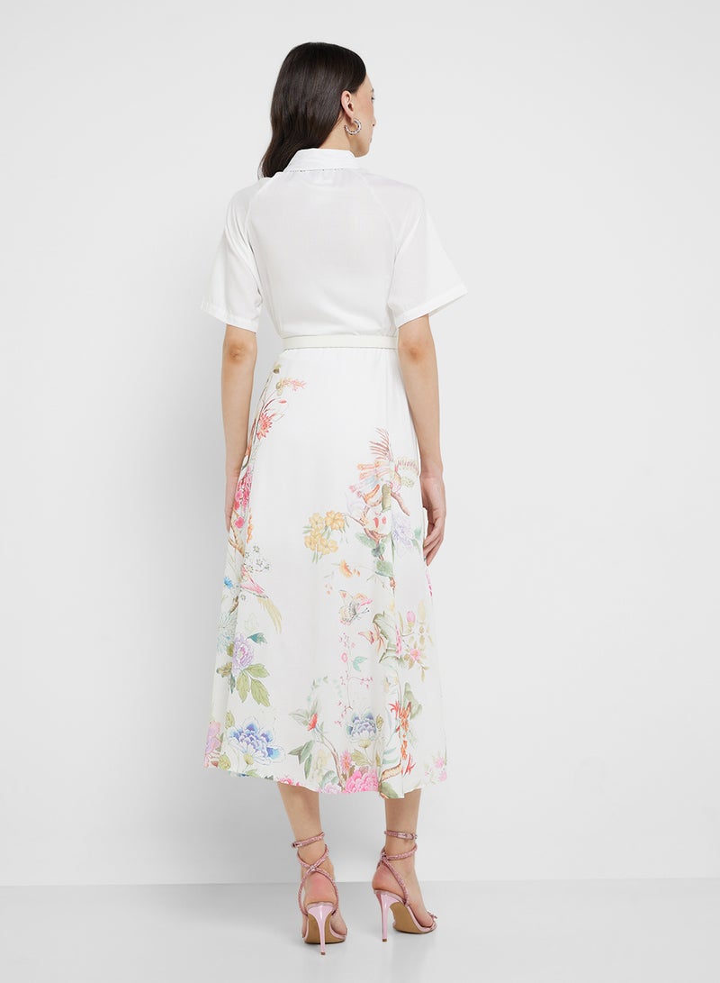 ELLA Floral Shirtwaist Dress - Image 2