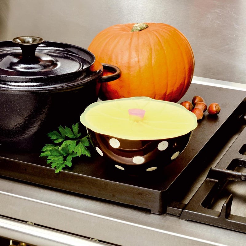 Charles Viancin - Lilypad Silicone Lid for Food Storage - 8''/20cm - Creates an Airtight Seal on Any Smooth Rim Surface - BPA-Free - Oven, Microwave, Freezer, Stovetop and Dishwasher Safe - Image 4