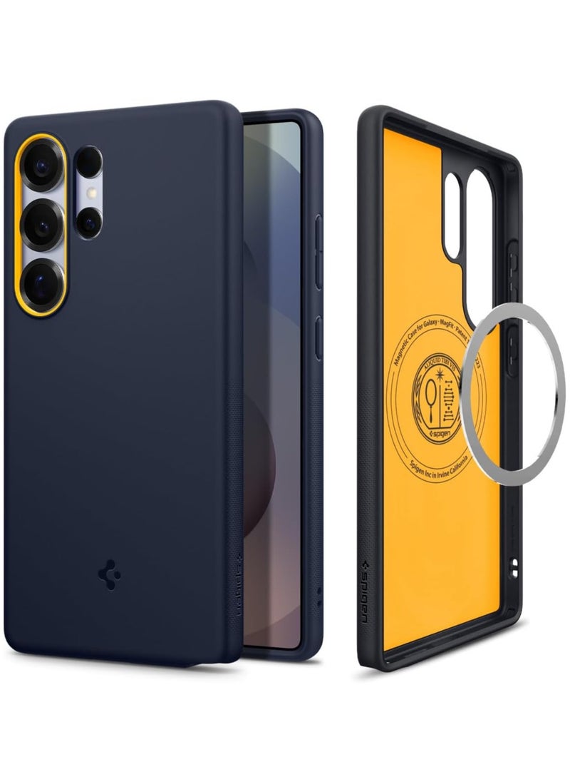 Spigen - Nano Pop Mag Samsung Galaxy S25 ULTRA MagSafe Case Cover Mil Grade (2025) - Blueberry Navy - Image 1
