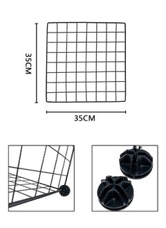 Reelyo 2 Columns 2 Tiers 2 Row Cat Cage Indoor  Detachable Metal Small Animal Cage DIY Design Black Kitten Fence for  Pet Puppy Ferret Rabbit Hedgehog  - Image 3