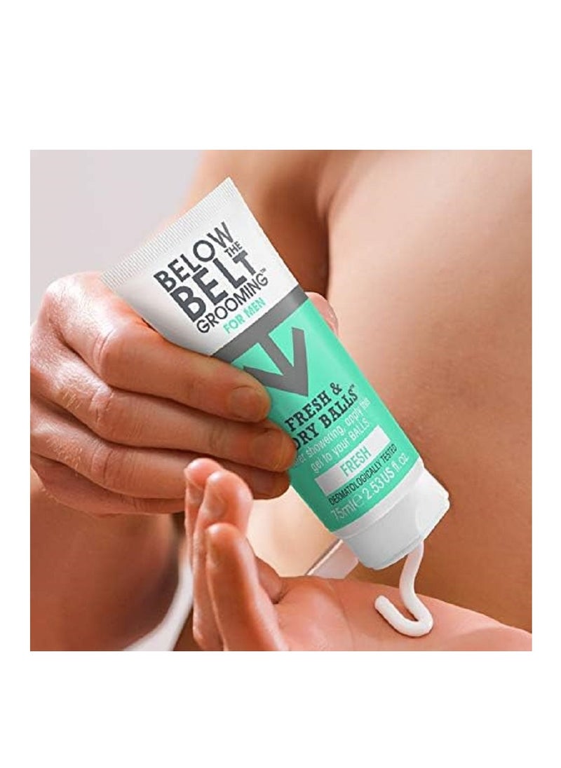Below The Belt - Below The Belt Grooming Fresh & Dry Balls 75 ml Fresh - Image 1