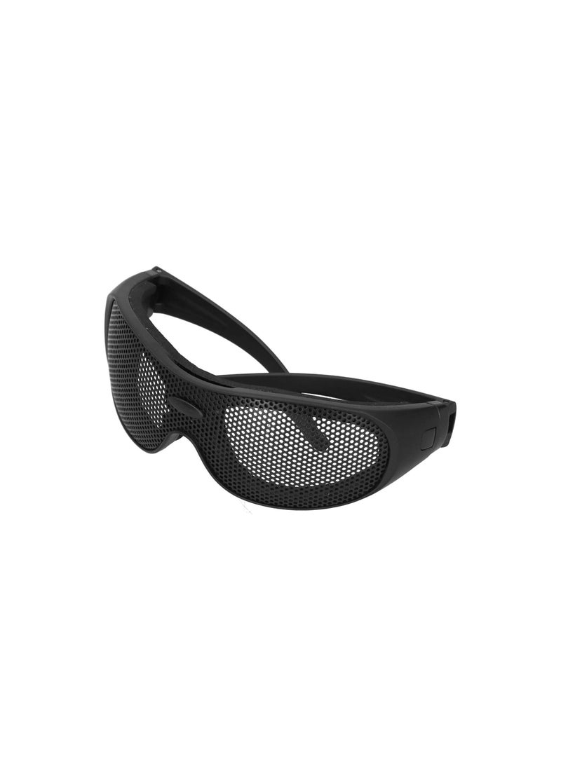 SYOSI - Safety Goggles, Breathable Impact Resistant Iron Mesh Pattern Uv400, Against Wind and Sand, for Outdoor Game, Windproof Safety Glasses for Most Face Shapes, Breathable Design with Glasses Case(1 Pack) - Image 1